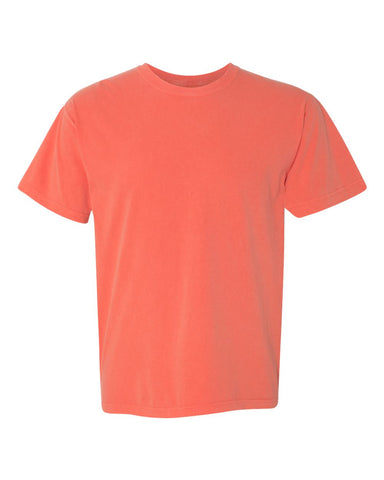 Comfort Colors 1717 - Unisex Garment-Dyed Heavyweight T-Shirt - Bright Salmon - Front