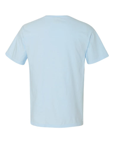 Comfort Colors 1717 - Unisex Garment-Dyed Heavyweight T-Shirt - Chambray - Back