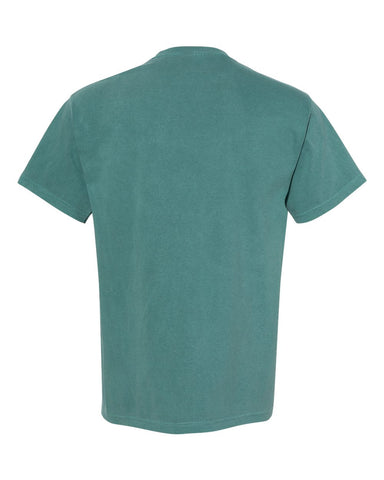 Comfort Colors 1717 - Unisex Garment-Dyed Heavyweight T-Shirt - Emerald - Back