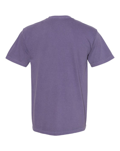 Comfort Colors 1717 - Unisex Garment-Dyed Heavyweight T-Shirt - Grape - Back