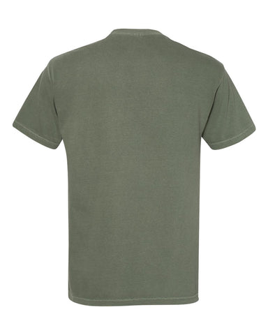 Comfort Colors 1717 - Unisex Garment-Dyed Heavyweight T-Shirt - Moss - Back