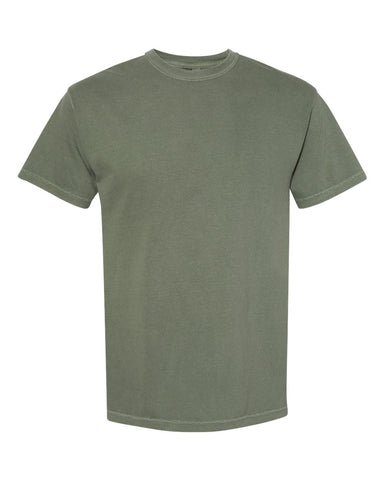 Comfort Colors 1717 - Unisex Garment-Dyed Heavyweight T-Shirt - Moss - Front