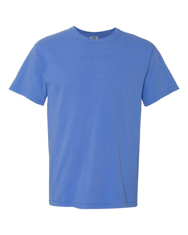 Comfort Colors 1717 - Unisex Garment-Dyed Heavyweight T-Shirt - Mystic Blue - Front