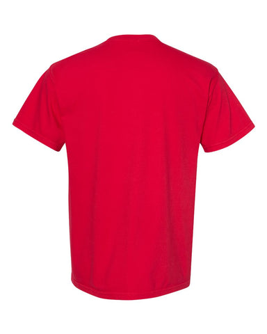 Comfort Colors 1717 - Unisex Garment-Dyed Heavyweight T-Shirt - Red - Back