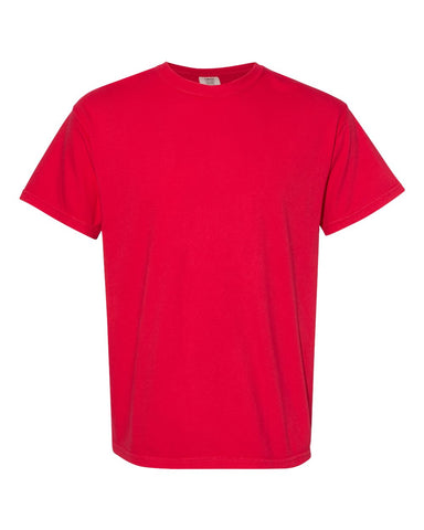 Comfort Colors 1717 - Unisex Garment-Dyed Heavyweight T-Shirt - Red - Front