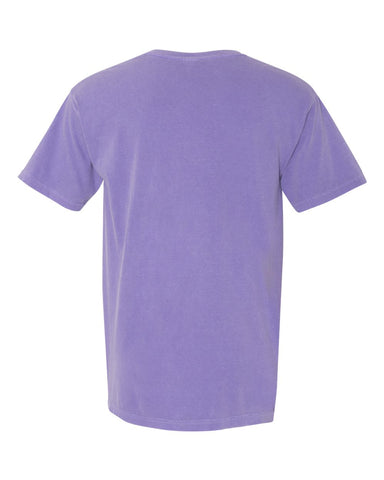 Comfort Colors 1717 - Unisex Garment-Dyed Heavyweight T-Shirt - Violet - Back