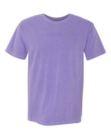 Comfort Colors 1717 - Unisex Garment-Dyed Heavyweight T-Shirt - Violet - Front
