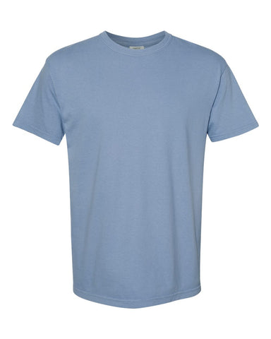 Comfort Colors 1717 - Unisex Garment-Dyed Heavyweight T-Shirt - Washed Denim - Front