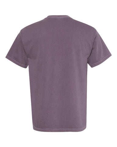 Comfort Colors 1717 - Unisex Garment-Dyed Heavyweight T-Shirt - Wine - Back