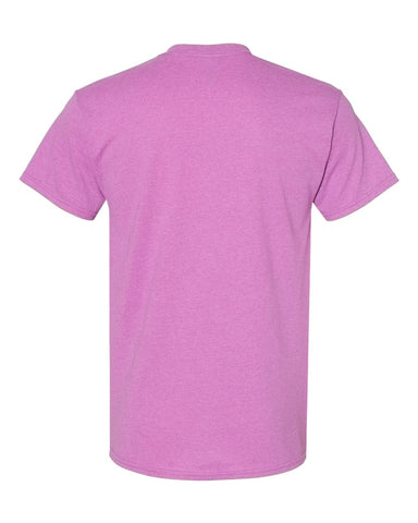 Gildan 5000 - Unisex Heavy Cotton™ T-Shirt - Heather Radiant Orchid - Back