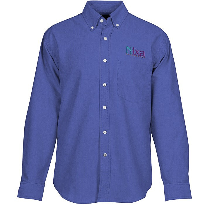 Blue Generation Long Sleeve Oxford - Men's - Solid - French Blue