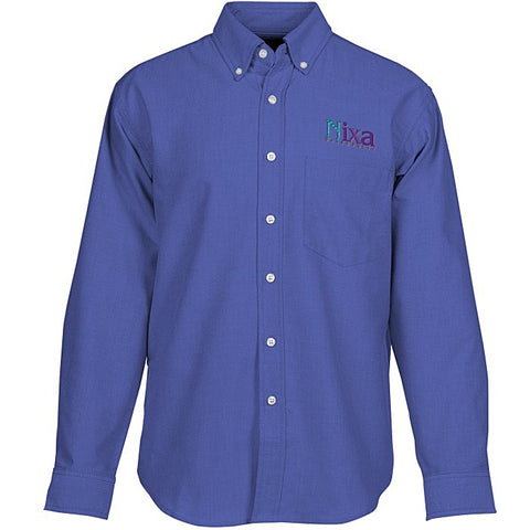 Blue Generation Long Sleeve Oxford - Men's - Solid - French Blue