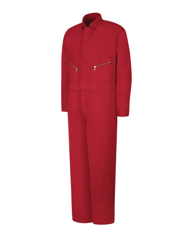 Red Kap CC18 - Men's Zip-Front Cotton Coverall - Red