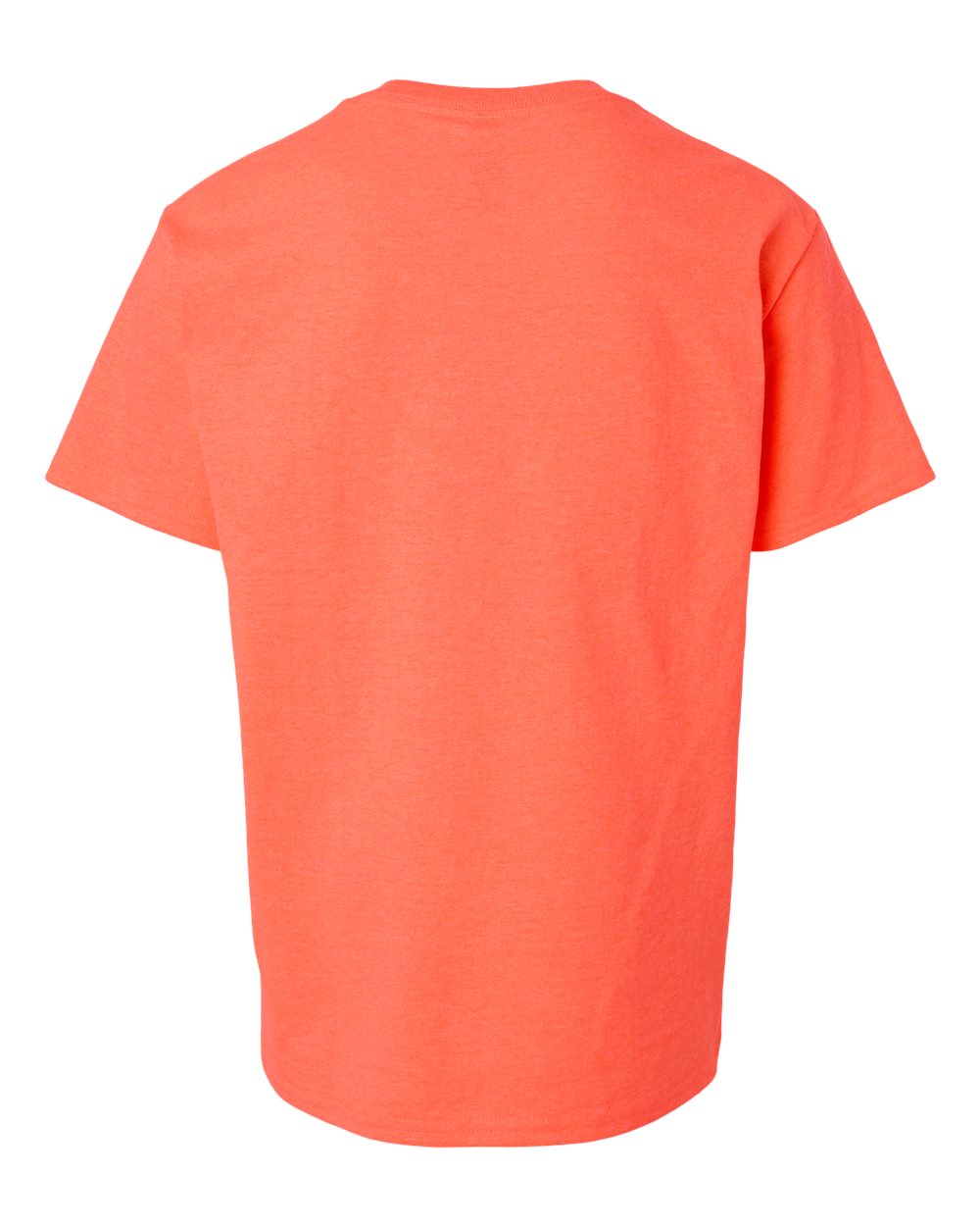 Gildan 5000B - Youth Heavy Cotton™ T-Shirt - Heather Neon Coral - Back