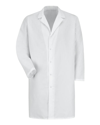 Red Kap KP38 - Unisex Lab Coat with Gripper - White