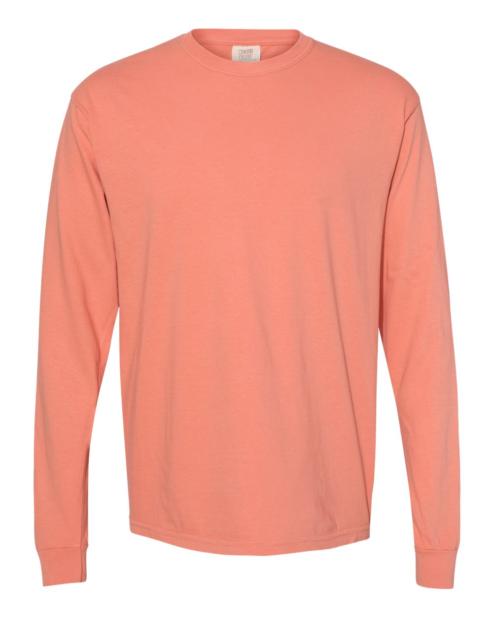 Comfort Colors 6014 - Unisex Garment-Dyed Heavyweight Long Sleeve T-Shirt - Terracotta - Front