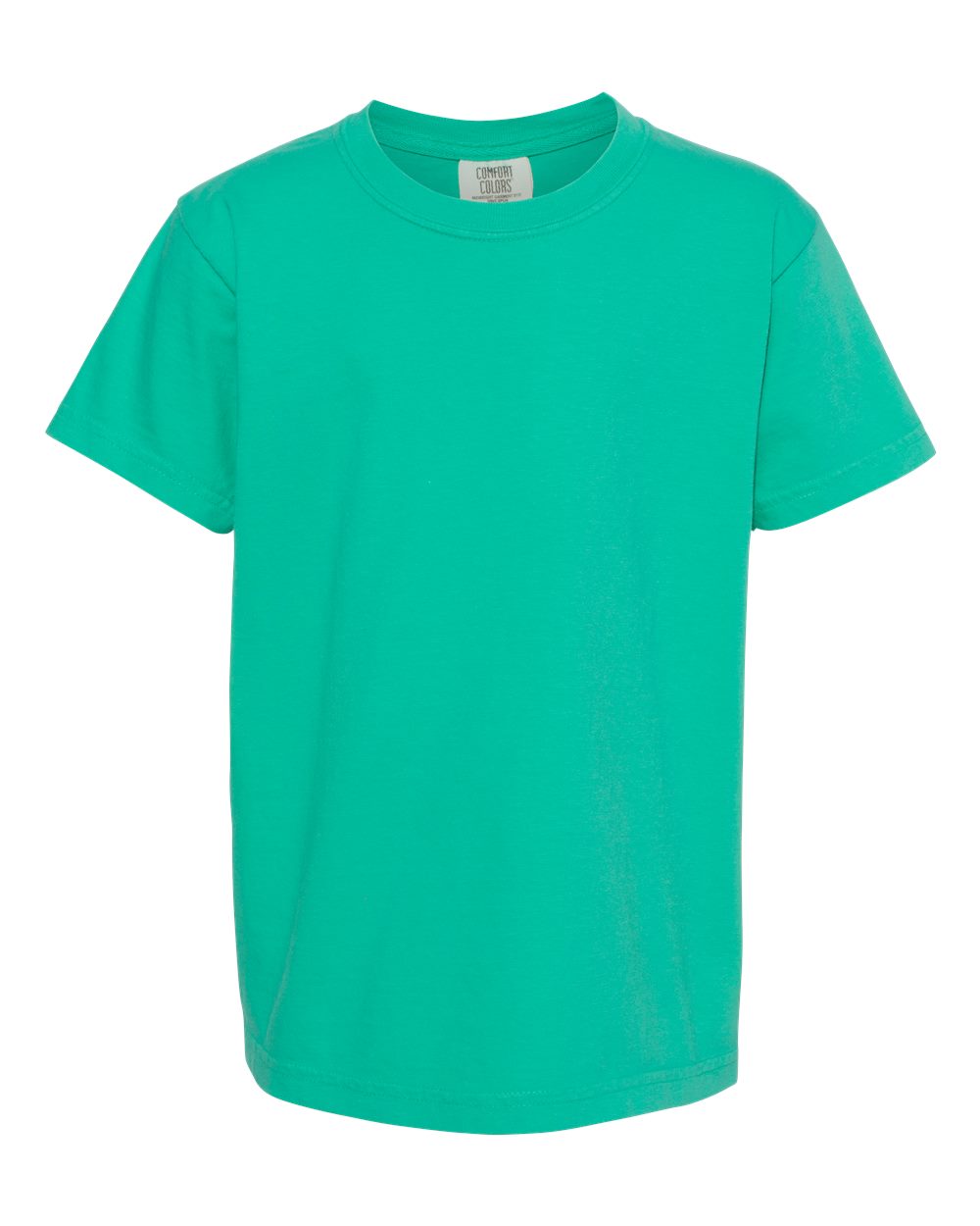 Comfort Colors 9018 - Youth Garment-Dyed Heavyweight T-Shirt - Island Green - Front