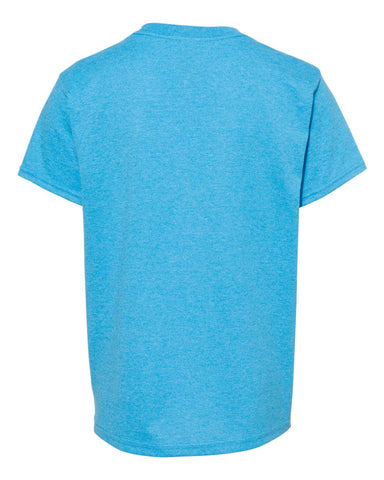 Gildan 5000B - Youth Heavy Cotton™ T-Shirt - Heather Sapphire - Back