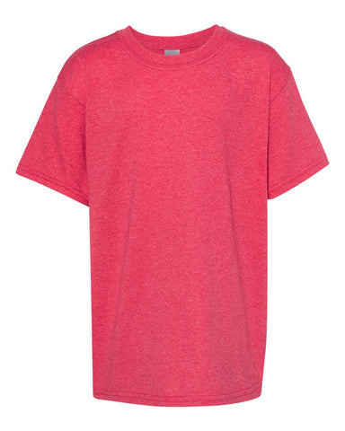 Gildan 5000B - Youth Heavy Cotton™ T-Shirt - Heather Red - Front
