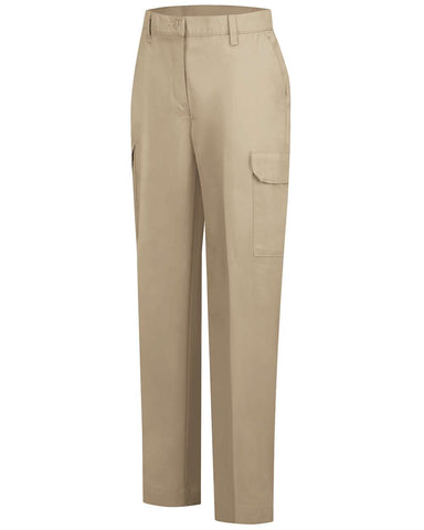 Red Kap PT89 - Women's Industrial Cargo Pants - Khaki - Unhemmed