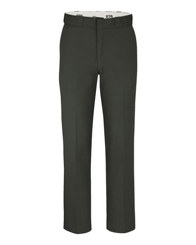Dickies P874 - Unisex Industrial 874® Work Pants - Olive Green - 32I